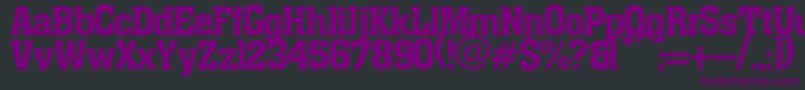 Шрифт pancho – фиолетовые шрифты на чёрном фоне