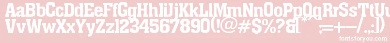 フォントpancho – ピンクの背景に白い文字