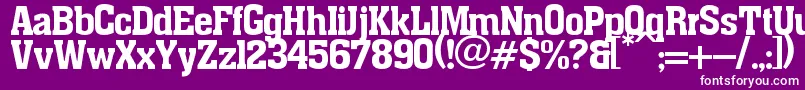 Шрифт pancho – белые шрифты на фиолетовом фоне