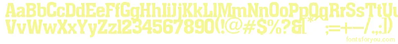 pancho-fontti – keltaiset fontit valkoisella taustalla
