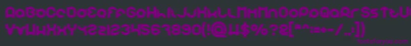 pandaman Bold Font – Purple Fonts on Black Background