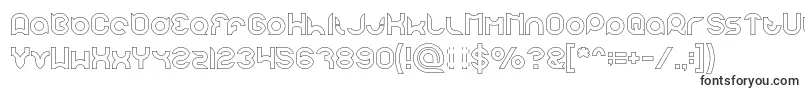 Шрифт pandaman Hollow – шрифты с обводкой
