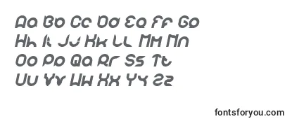 Schriftart Pandaman Italic