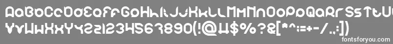 pandaman Font – White Fonts on Gray Background