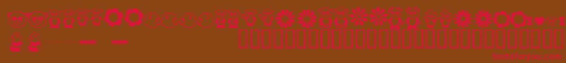 PANDB    Font – Red Fonts on Brown Background