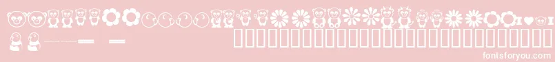 PANDB    Font – White Fonts on Pink Background