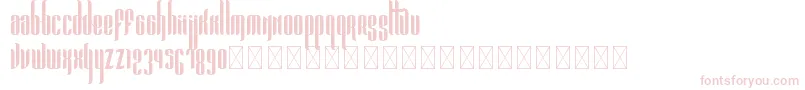 Pandora Bold PersonalUse-fontti – vaaleanpunaiset fontit valkoisella taustalla