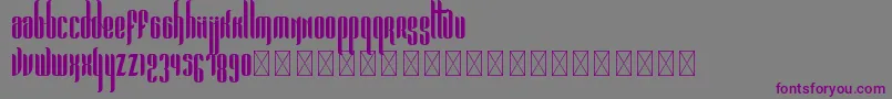 Pandora Bold PersonalUse Font – Purple Fonts on Gray Background