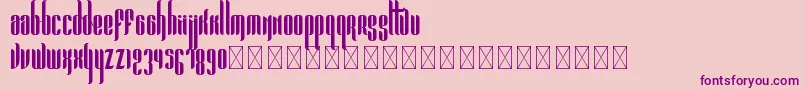 Pandora Bold PersonalUse Font – Purple Fonts on Pink Background