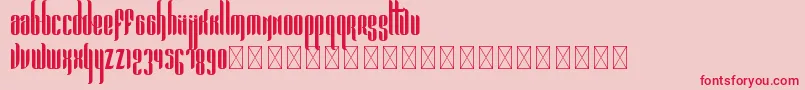 Pandora Bold PersonalUse Font – Red Fonts on Pink Background