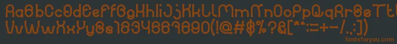 PANEL BOLD-fontti – ruskeat fontit mustalla taustalla
