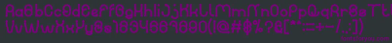 Шрифт PANEL BOLD – фиолетовые шрифты на чёрном фоне