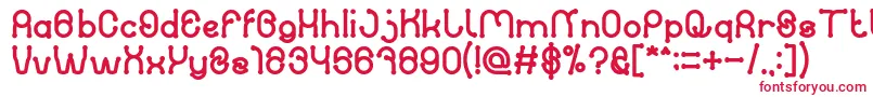 PANEL BOLD Font – Red Fonts on White Background
