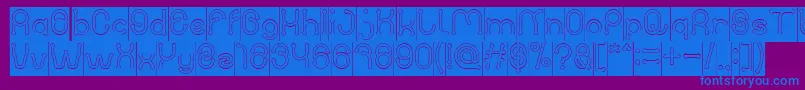 PANEL INVERSE Font – Blue Fonts on Purple Background