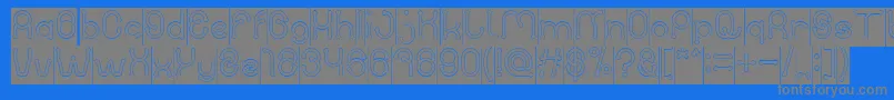 PANEL INVERSE Font – Gray Fonts on Blue Background