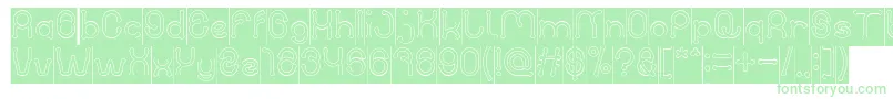 PANEL INVERSE-Schriftart – Grüne Schriften