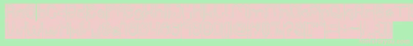 PANEL INVERSE Font – Pink Fonts on Green Background