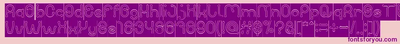 PANEL INVERSE Font – Purple Fonts on Pink Background