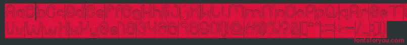 PANEL INVERSE Font – Red Fonts on Black Background