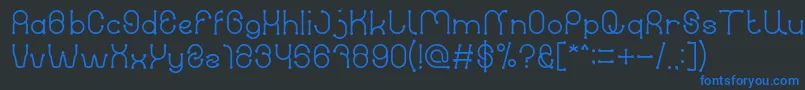 PANEL Light Font – Blue Fonts on Black Background