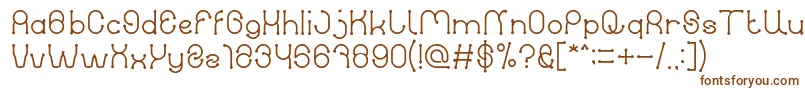 Шрифт PANEL Light – коричневые шрифты на белом фоне