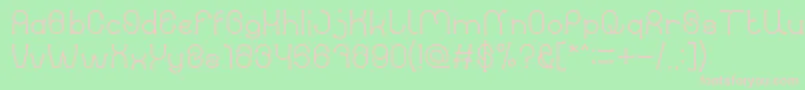 PANEL Light Font – Pink Fonts on Green Background