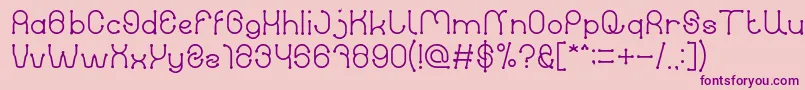 PANEL Light-Schriftart – Violette Schriften auf rosa Hintergrund