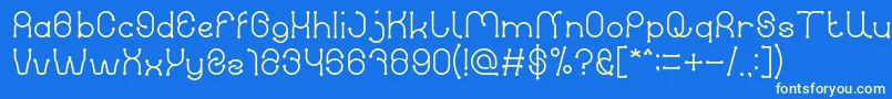 PANEL Light Font – Yellow Fonts on Blue Background