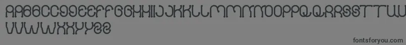 フォントPANEL – 黒い文字の灰色の背景