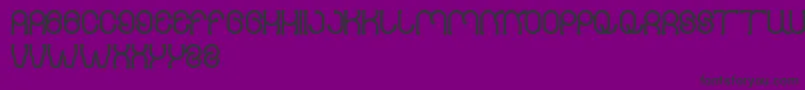 PANEL Font – Black Fonts on Purple Background