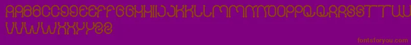 PANEL-fontti – ruskeat fontit violetilla taustalla