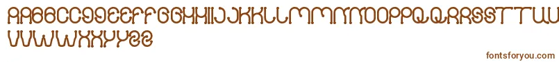 PANEL-fontti – ruskeat fontit valkoisella taustalla