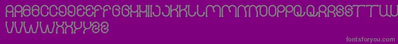 PANEL Font – Gray Fonts on Purple Background