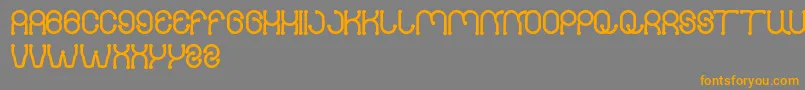 PANEL Font – Orange Fonts on Gray Background