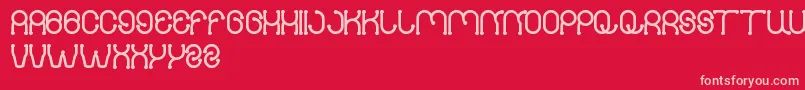 PANEL Font – Pink Fonts on Red Background