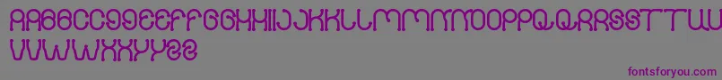 フォントPANEL – 紫色のフォント、灰色の背景