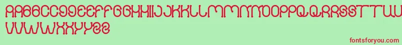 フォントPANEL – 赤い文字の緑の背景
