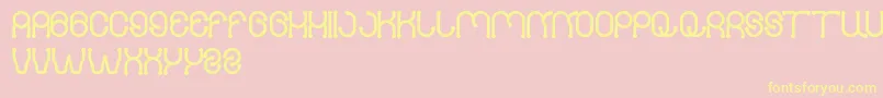 PANEL Font – Yellow Fonts on Pink Background