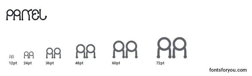 Размеры шрифта PANEL (136454)