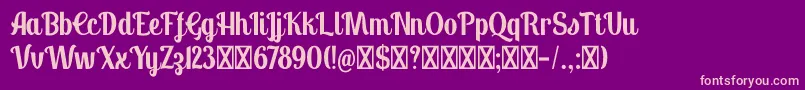 Panettone DEMO Font – Pink Fonts on Purple Background