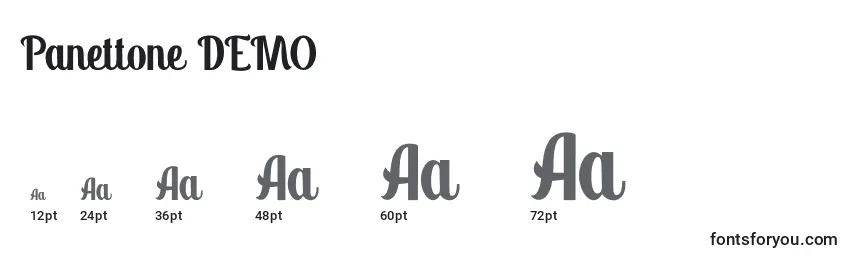 Panettone DEMO Font Sizes
