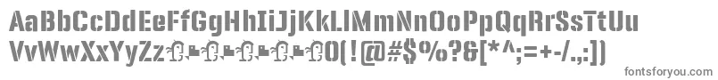 Шрифт PanfletaStencil ExtraBold – серые шрифты