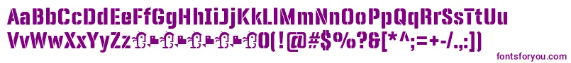 PanfletaStencil ExtraBold Font – Purple Fonts