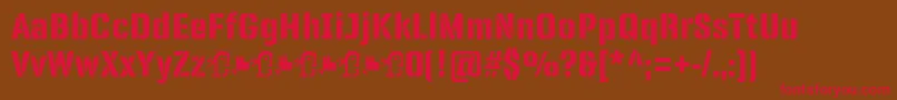 PanfletaStencil ExtraBold Font – Red Fonts on Brown Background