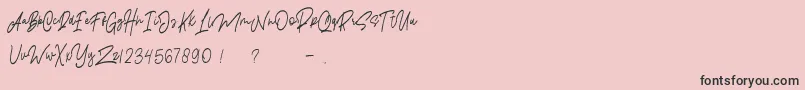 Lisätietoja Pangoline Demo Personal Use -fontista Pangoline Demo Personal Use -fontti – mustat fontit vaaleanpunaisella taustalla