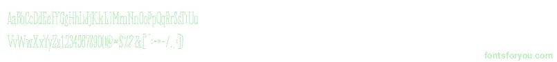 Panhitra Slab Demo-Schriftart – Grüne Schriften
