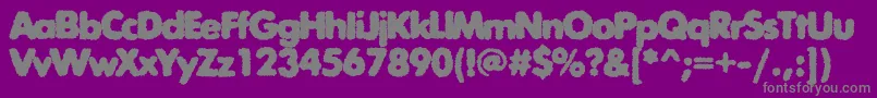 Exposurecthreerough Font – Gray Fonts on Purple Background