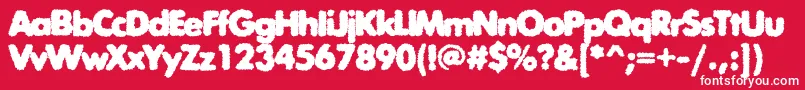 Exposurecthreerough Font – White Fonts on Red Background