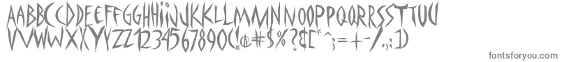 Шрифт Panophobia – серые шрифты на белом фоне