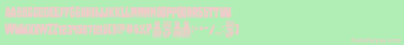 Pantano Gipsy Font – Pink Fonts on Green Background